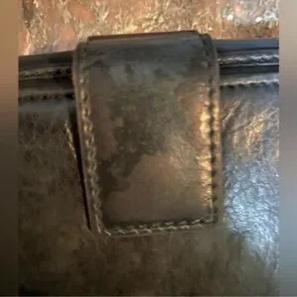 Dior Black Leather with silver hardware Compact Wallet - Picture 3 of 5